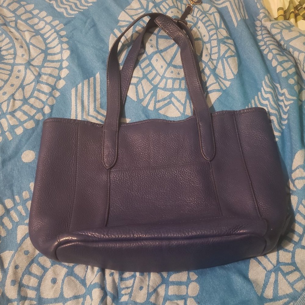 Electric Blue Cynthia Rowley Leather Tote